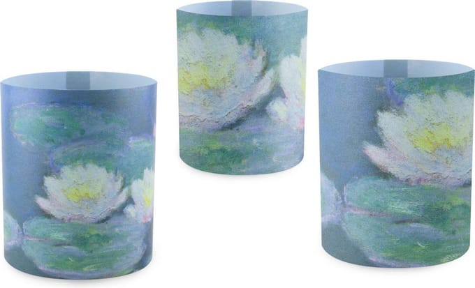 Wind lichtjes, Monet, Waterlelies in avondlicht