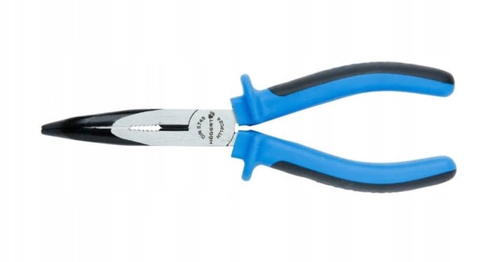 HOGERT Verlengde Gebogen Tang 200 mm CrV - Precisie & Duurzaamheid
