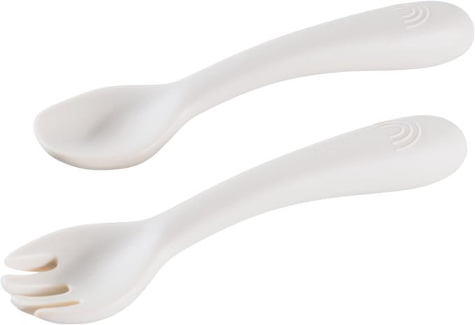 Sproudsy Bestekset Clouds – Kinderbestek – Kinderservies - Baby – Sand