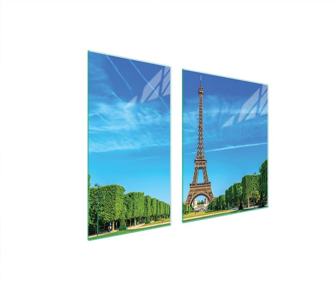 TMK ArtDeko - Kookplaatbescherming - Paryż Motief - Glas - 90x52 cm