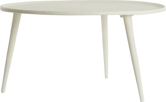 Light & Living Ronde Bijzettafel Babina 68cm - Crème