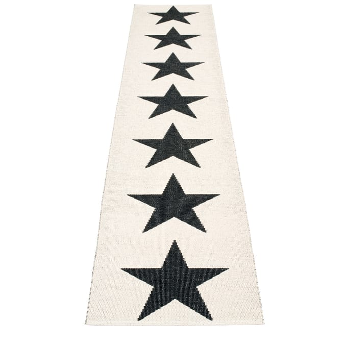 Pappelina - Viggo One vloerkleed - zwart - 70 x 350 cm
