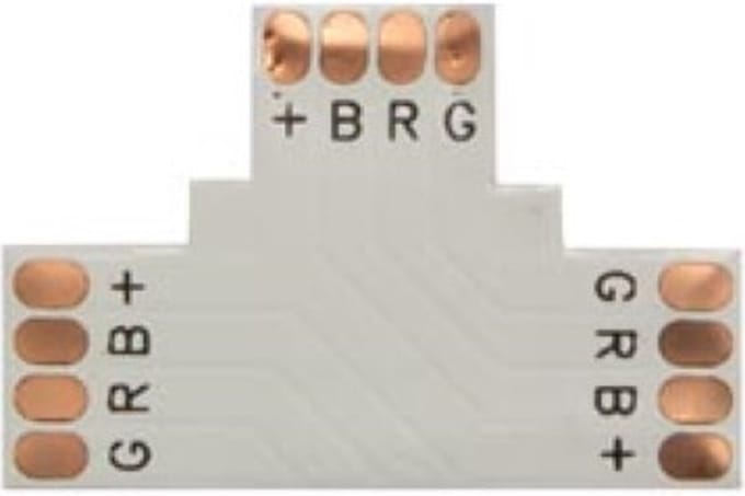 Velleman FLEXIBELE PCB CONNECTOR - T-VORM - 10 mm - RGB KLEUR