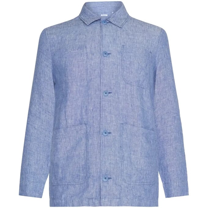 Lange mouwen linnen overhemd KnowledgeCotton Apparel