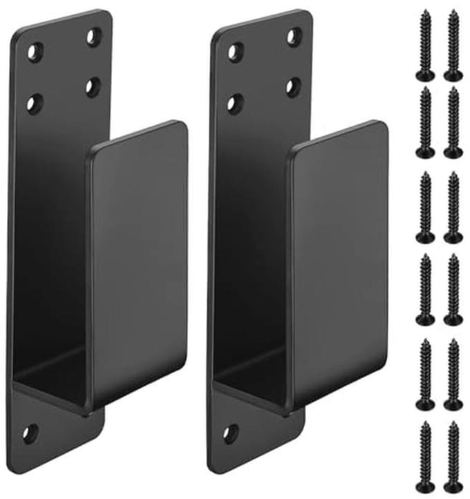 Deurbarricadebeugels 2x4 - Set van 2 met Metalen U-beugels voor Beveiliging