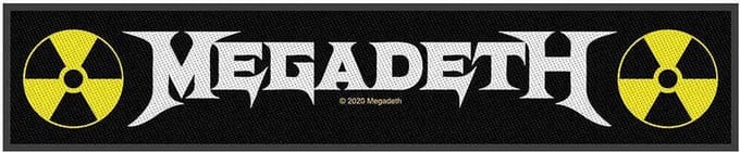 Megadeth Patch - Megadeth Logo - voor Geen - zwart-wit-geel