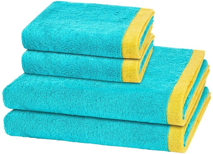 Cawö Sonstiges 2 X handdoek 2 X douchehanddoek - in set 4 pack Lifestyle Splash