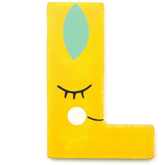 Petit Monkey houten letter L