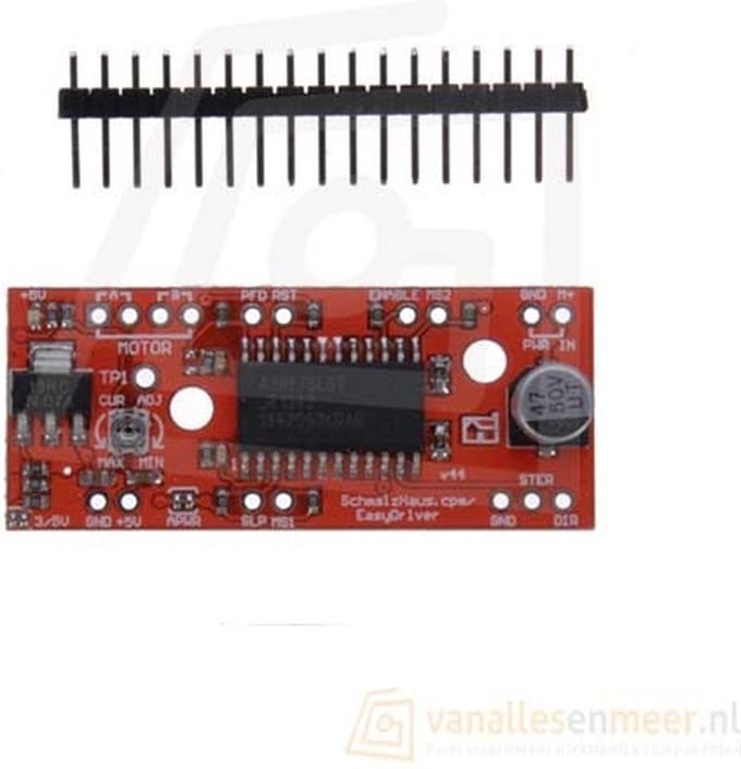 A3967 EasyDriver Stepper motor driver module V44 geschikt voor Arduino