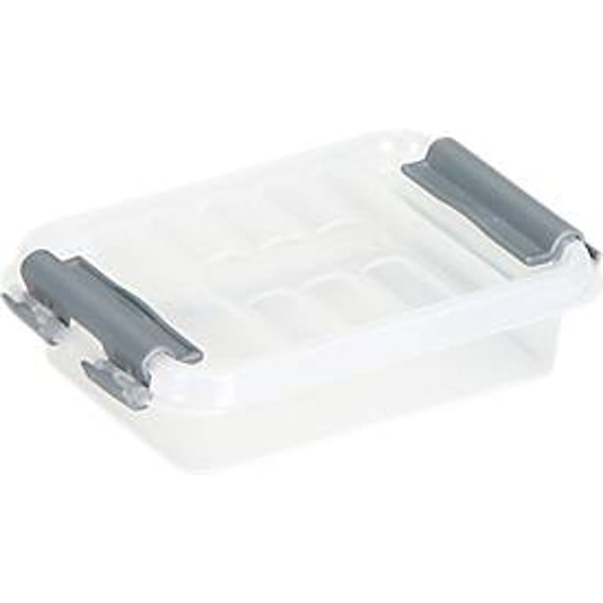 Opbergdoos Sunware Q-line - deksel - sluitclips - L 118 x B 77 x H 30 mm - 0,2 l