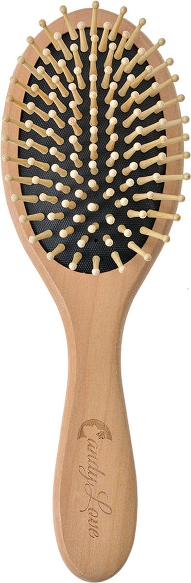 Clayre & Eef Haarborstel 23x8x3 cm Bruin Beige Hout