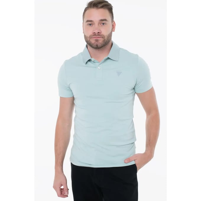 Guess Nolan Korte Mouw Poloshirt Groen 2XL Man