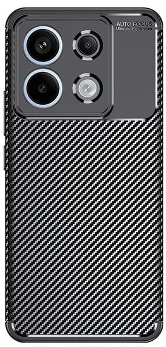 Beline Carbon Armor - Xiaomi Redmi Note 13 Pro Case - Zwarte Kleur - Elegante Bescherming - Antislip