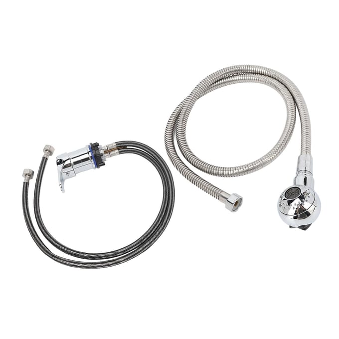 Douchesproeier Kit Legering Kraan Koperen Waterleiding Drukverhogende Douchekop Slang Set voor Shampoo gray