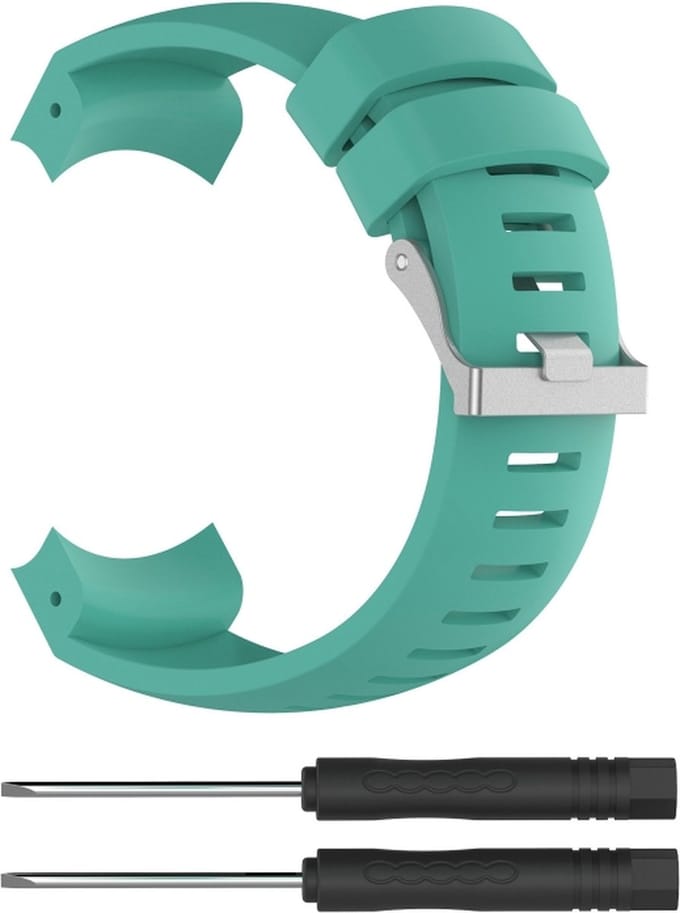 Siliconen bandje - geschikt voor Suunto Core - mintgroen