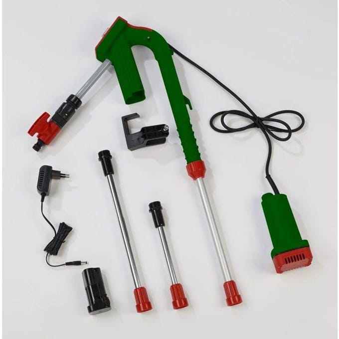 12V Accupomp voor regenton 1500L/u instelbaar 53-134cm IPX8