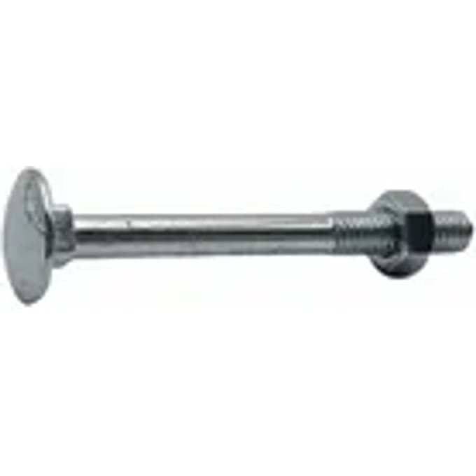 Sencys Slotbout Met Moer M6x60mm Per 5 Gegalvaniseerd