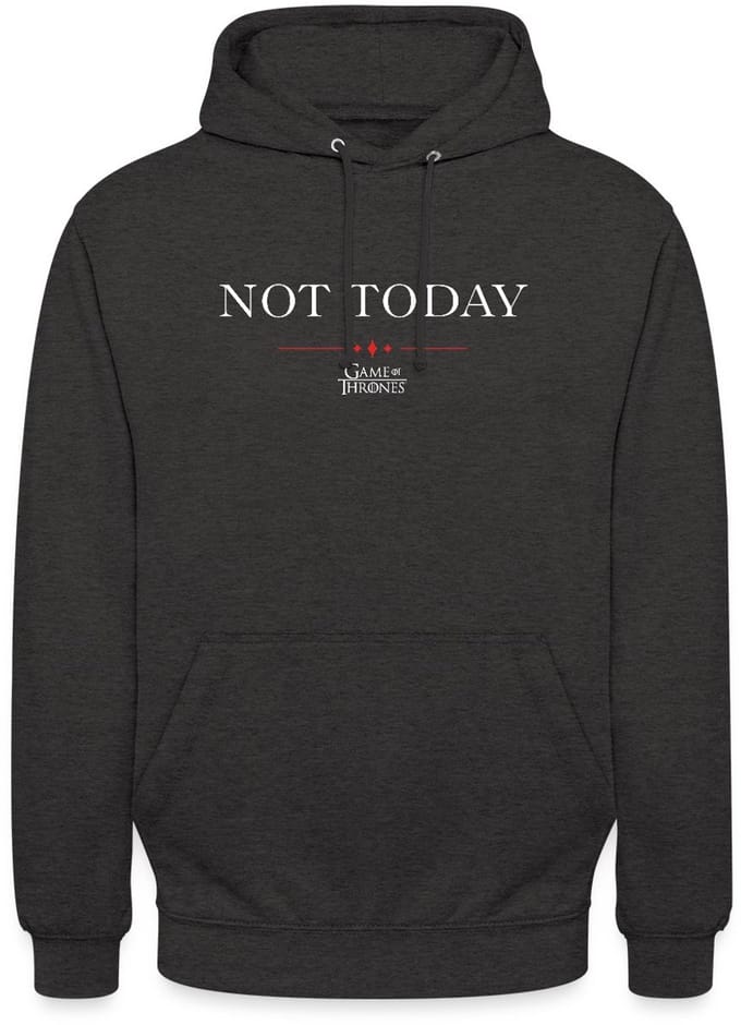 Game Of Thrones Not Today Citaat Hoodie Unisex