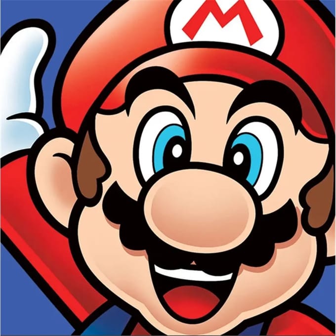 Ingedeeld schilderij voor kind World Trade and Technologies Super Mario