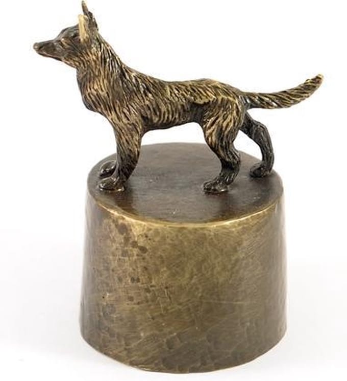 Honden urn verbronsd herdershond 2