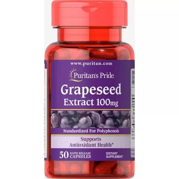 Puritan's Pride - Extrait de pépins de raisin 100 mg. 50  Capsules