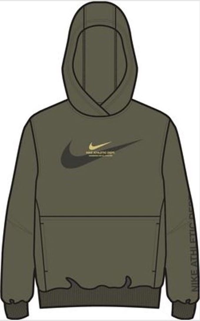 Fleece Po Trui Kinderen Medium Olive M