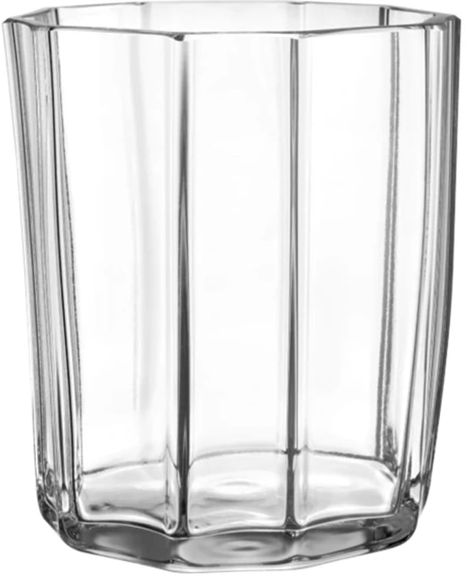 Orrefors Reed theelichthouder / vaasje H8.5cm D7.5cm helder