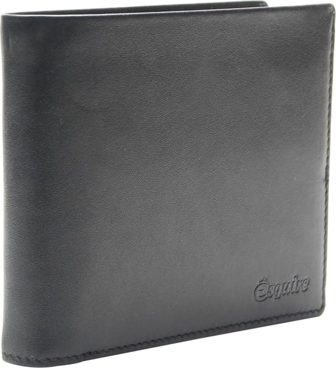 Esquire Portemonnee New Silk Wallet Black Zwart