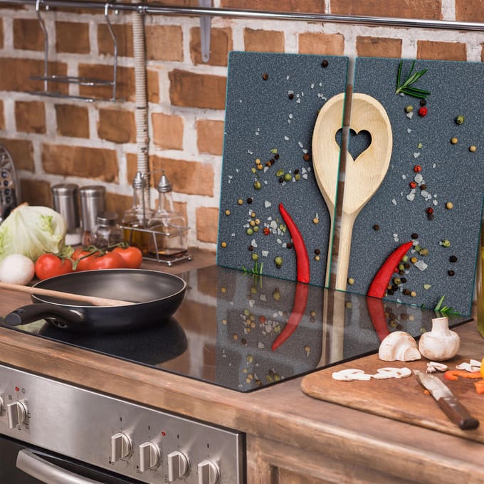 TMK ArtDeko Serie - Snijplank - Glas - 30x52cm - Inductie-vriendelijk