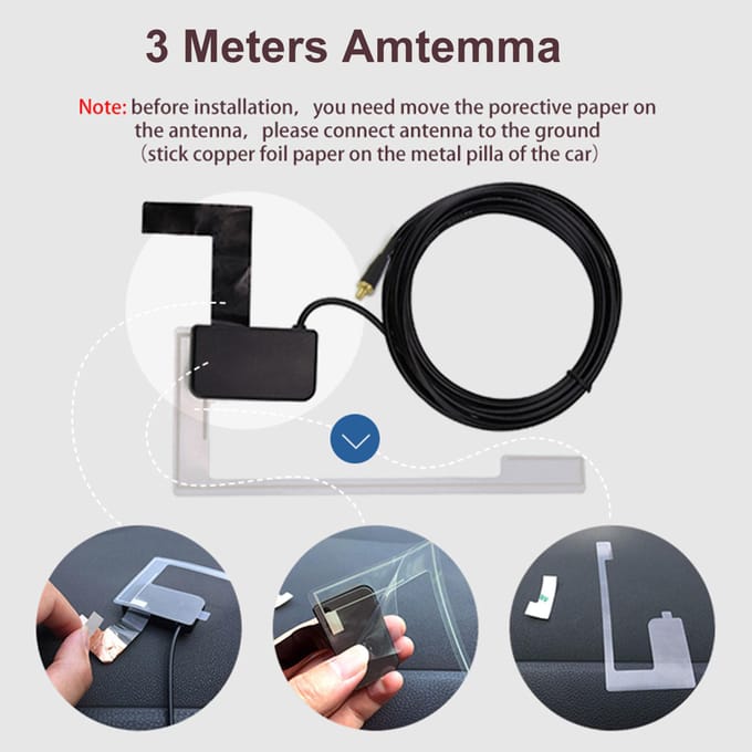 DAB+009 DAB Box Digitale Radio Antenne Tuner FM Transmissie USB Aangedreven voor Autoradio Android 5.1 zwart