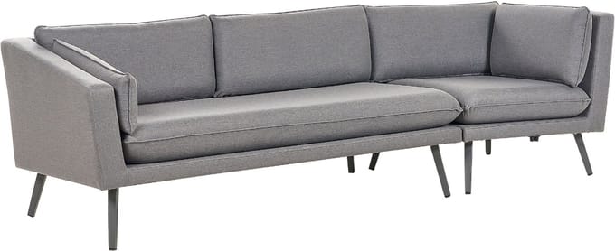 LORETELLO - Tuinbank 3-zits - Grijs - Polyester