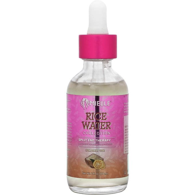 Mielle, Split End Therapy, Rice Water Collection, 2 fl oz (59 ml) pink