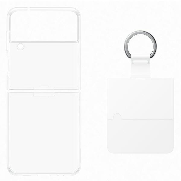 Étui Samsung EF-OF721CTEGWW Z Flip 4 transparent transparent Housse Transparente Anneau