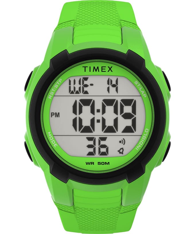 Timex Ironman TW5M62800 Horloge - Kunststof - Groen - Ø 40 mm
