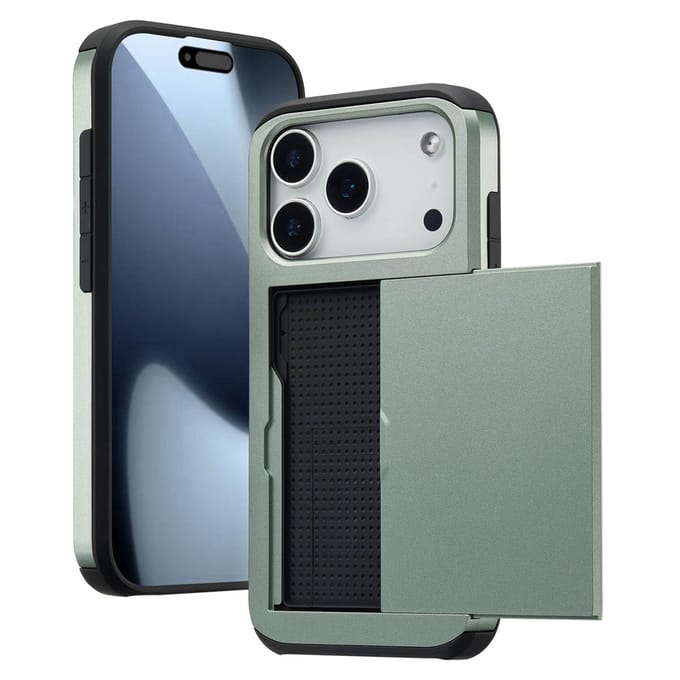 imoshion Hoesje met Pasjeshouder - Geschikt voor Apple iPhone 17 Pro - Groen