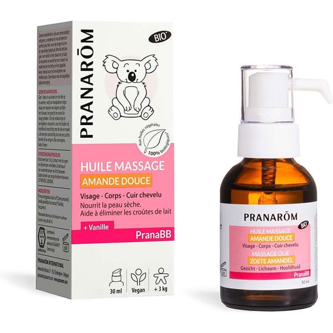 Pranarôm PranaBB Massageolie Zoete Amandel Bio 30 Massage-olie