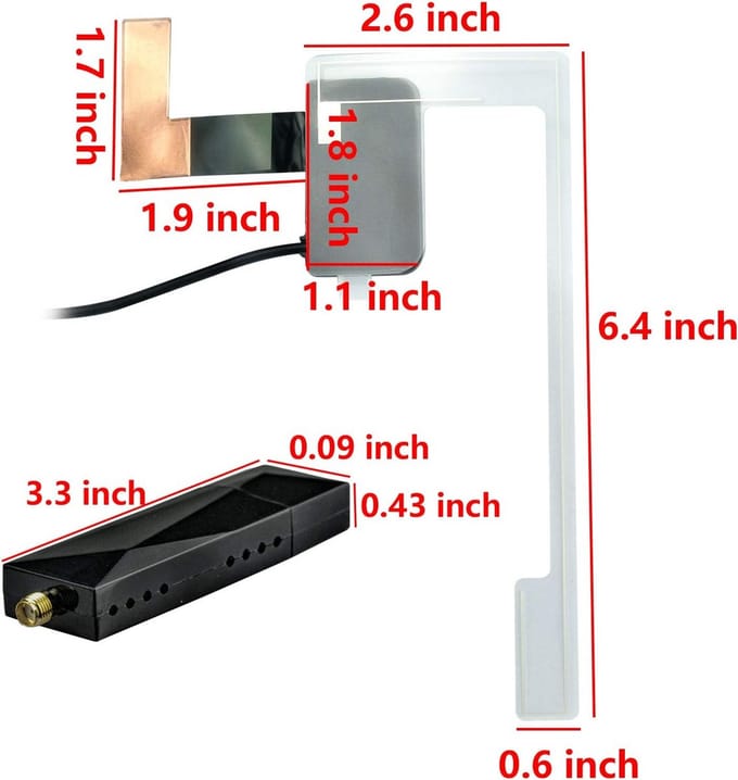 DAB/DAB+ Digitale Radio Ontvanger met USB voor Android Autoradio's