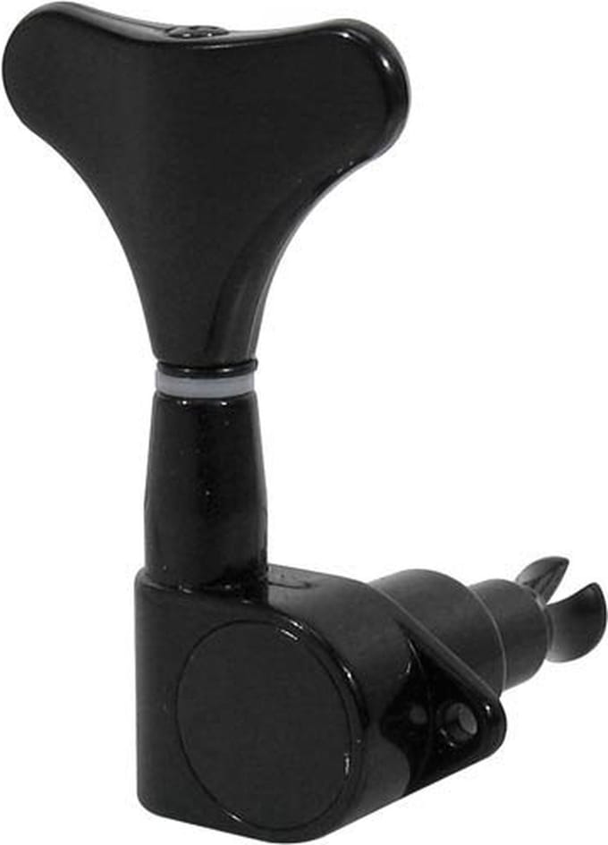 Boston 92-BL machine heads for bass guitar, die cast, 4x left, black