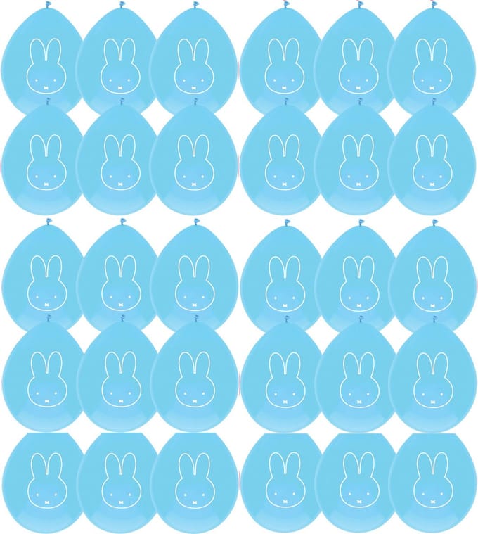 30 x Ballonnen Nijntje Blauw - Jongen