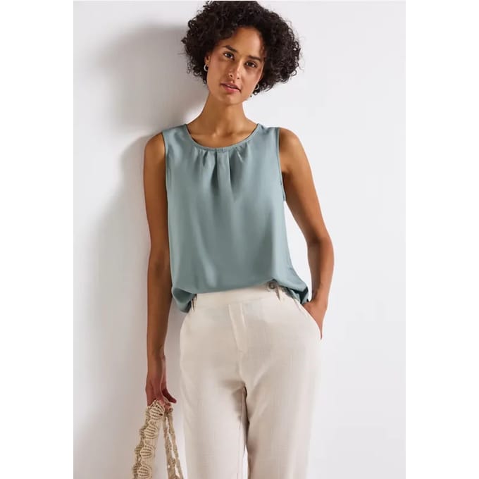 Blousetop met rimpels
