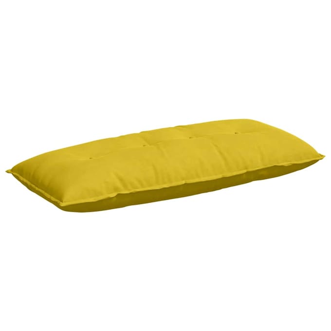 vidaXL - Rugkussen - Geel - 120 - x - 50 - x - 19 - cm - Corduroy - stof
