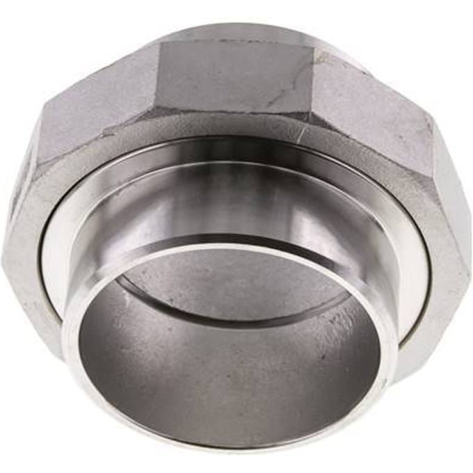 Rechte Koppeling 76.1mm Laseinde RVS Conische Afdichting 16bar
