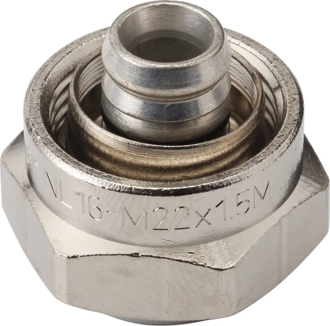 Uponor CV Koppeling 16 mm x M22 binnendraad 2 stuks