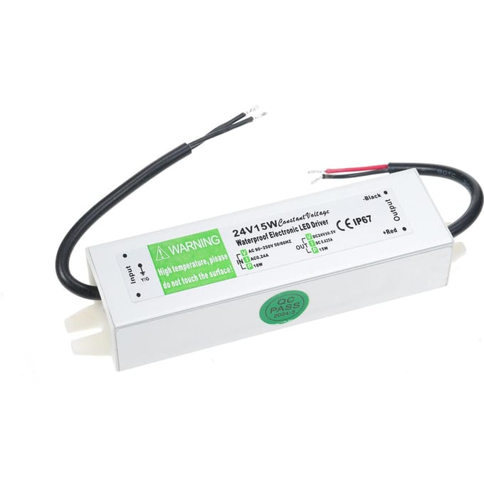 IP67 Waterdichte LED Driver Schakelende Voeding Transformator Adapter AC 90V-250V naar DC 24V 50W 24V 15W