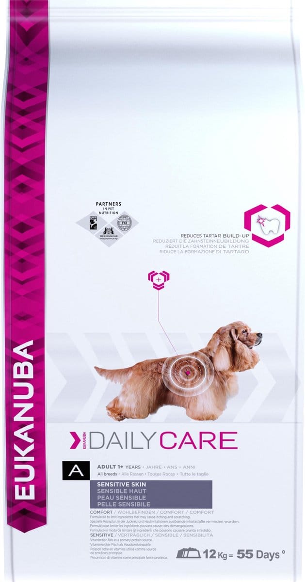 Eukanuba Dog Sensitive Skin Vis - Hondenvoer - 12 kg