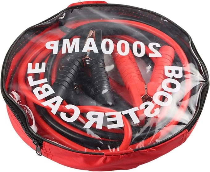 Accukabels - Startkabels - Voertuig starten - Antislip handgreep - 410 cm - Rood