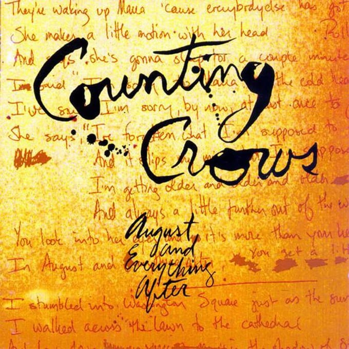 CD COUNTING CROWS August Everything After DGCD24528 DGC 1993 US Rock Gebruikt