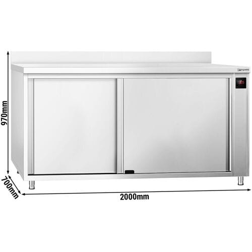 GGM Gastro Warmhoudkast PREMIUM - 2,0kW - 2000x700x970mm zilver
