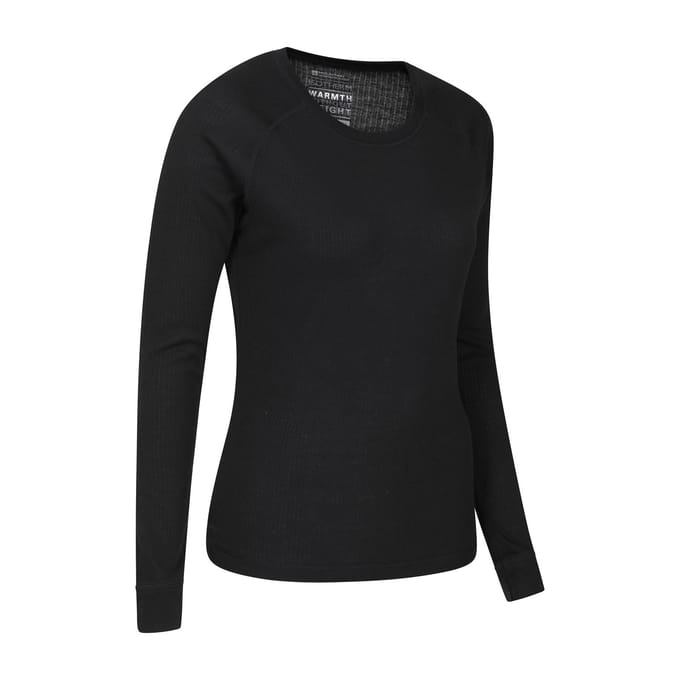 Mountain Warehouse Dames Talus Thermische Basislaag Top (Verpakking van 2) (Zwart)