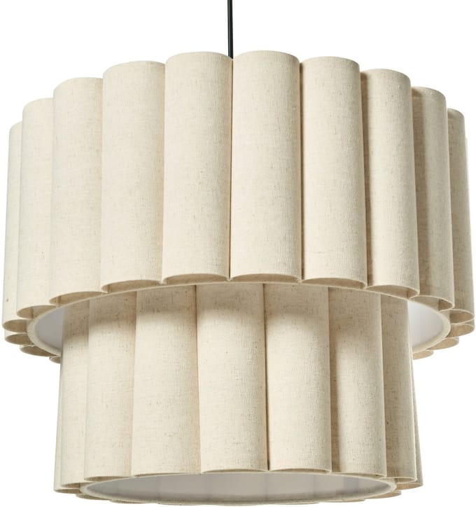 BELESSA - Hanglamp - Lichtbeige - Linnen